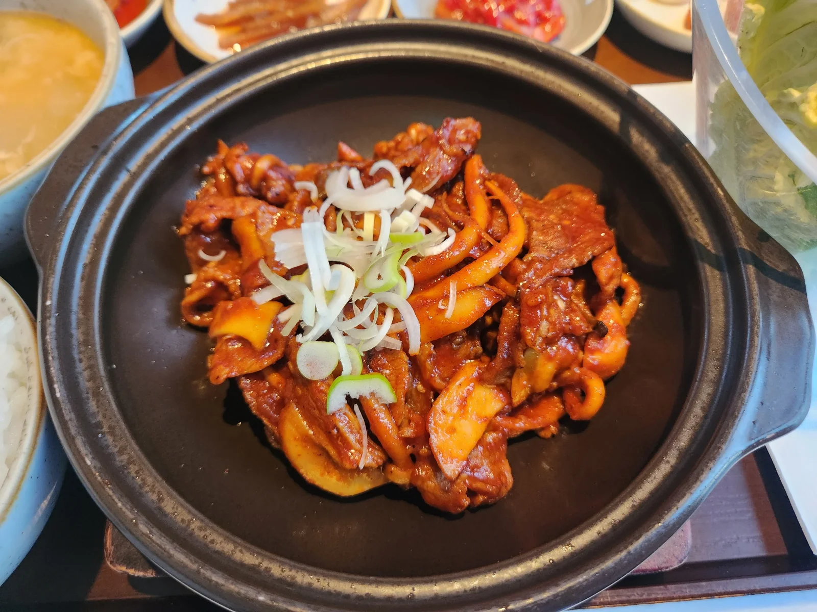 오삼 불고기 정식 (오징어·삼겹살)