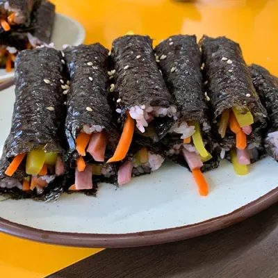참새 김밥 모둠 (햄·당근·단무지)