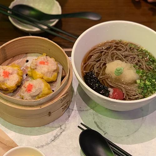 미미네 슈마이 + 차가운 메밀국수 세트