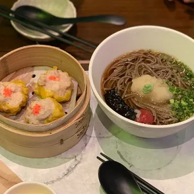 미미네 슈마이 + 차가운 메밀국수 세트