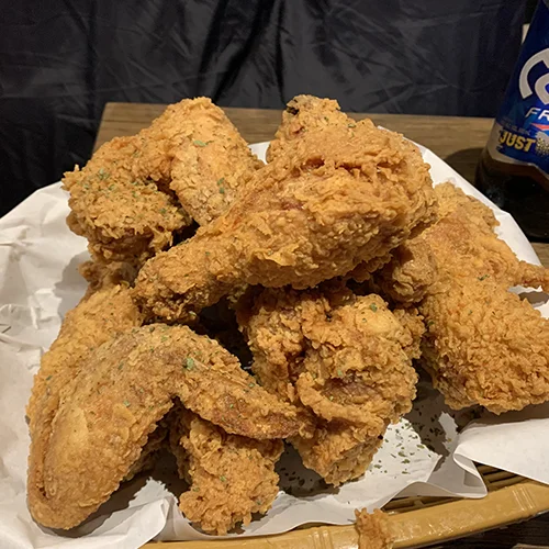 누룽지 옛날 통닭 + 생맥주 세트