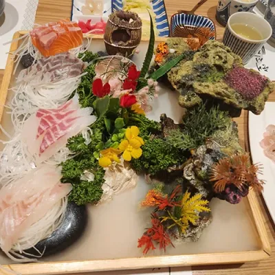 프리미엄 모둠 활어 사시미 코스