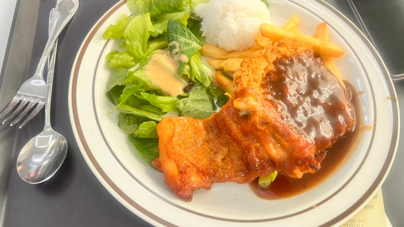 데리소스 치킨스테이크 + 음료